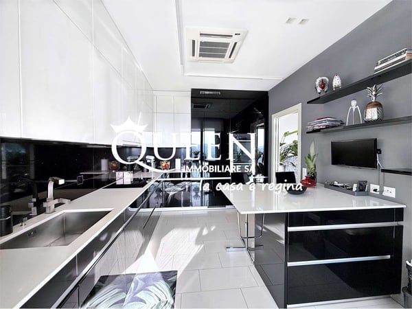Aldesago: attico 5.5 locali, 320 mq., roof terrace, Jacuzzi, vista moz 8