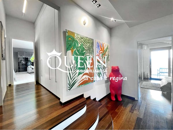 Aldesago: attico 5.5 locali, 320 mq., roof terrace, Jacuzzi, vista moz 9