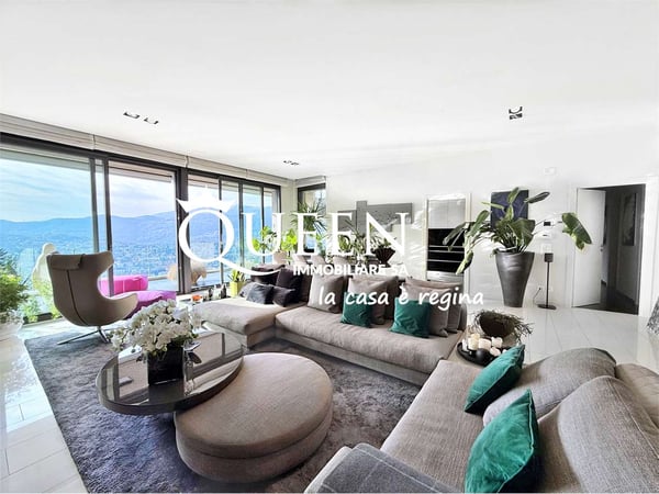 Aldesago: attico 5.5 locali, 320 mq., roof terrace, Jacuzzi, vista moz 1