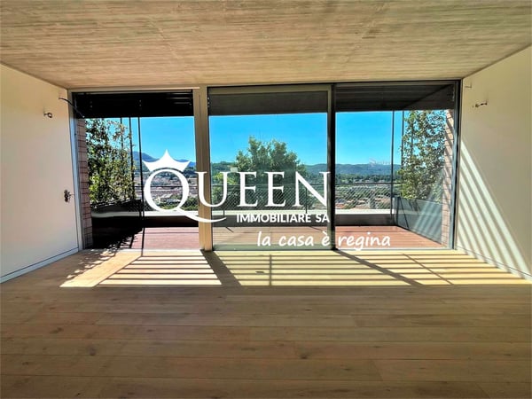 Rancate: villa terrazzata 4.5 locali, 148 mq., con splendida vista 1