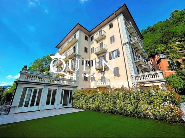 Lugano-Cassarate: appartamento 4.5 locali, 250 mq, portico, giardino, 1