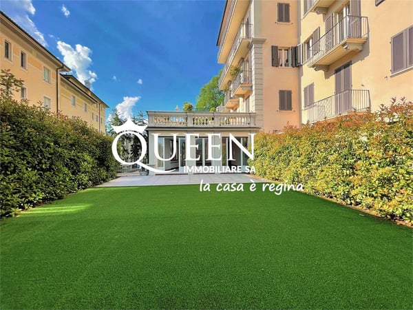 Lugano-Cassarate: appartamento 4.5 locali, 250 mq, portico, giardino, 2
