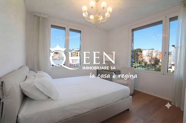 Lugano-Cassarate: lussuoso 4.5 locali, 150 mq., loggia , vista lago 9