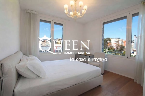 Lugano-Cassarate: lussuoso 5.5 locali, 200 mq., loggia , vista lago 9