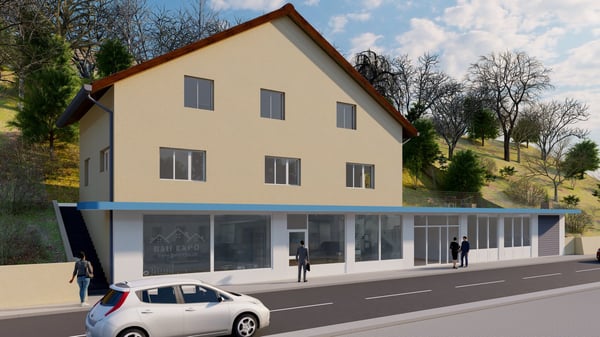 Immeuble Mixte en bord de route principale 2