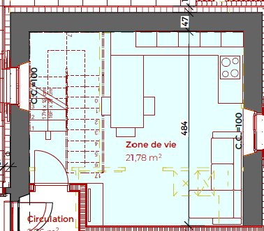 Appartement duplex de 2,5 pièces rénové…