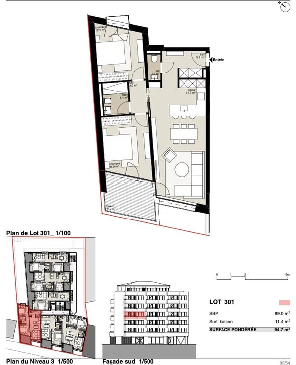 Résidence Victoria : 3.5-room apartment 5