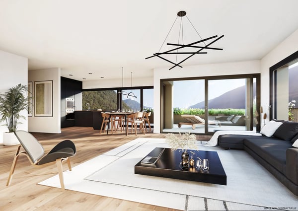 Appartement neuf de 3.5 pièces avec le plus grand jardin de la résidence 2