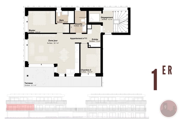 Appartement neuf de 3.5 pièces au premier étage 4