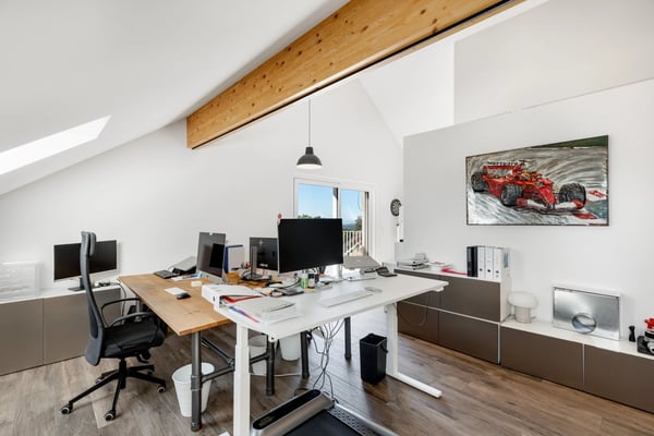 Bright Office with South-Facing Balcony and Lake Views 7