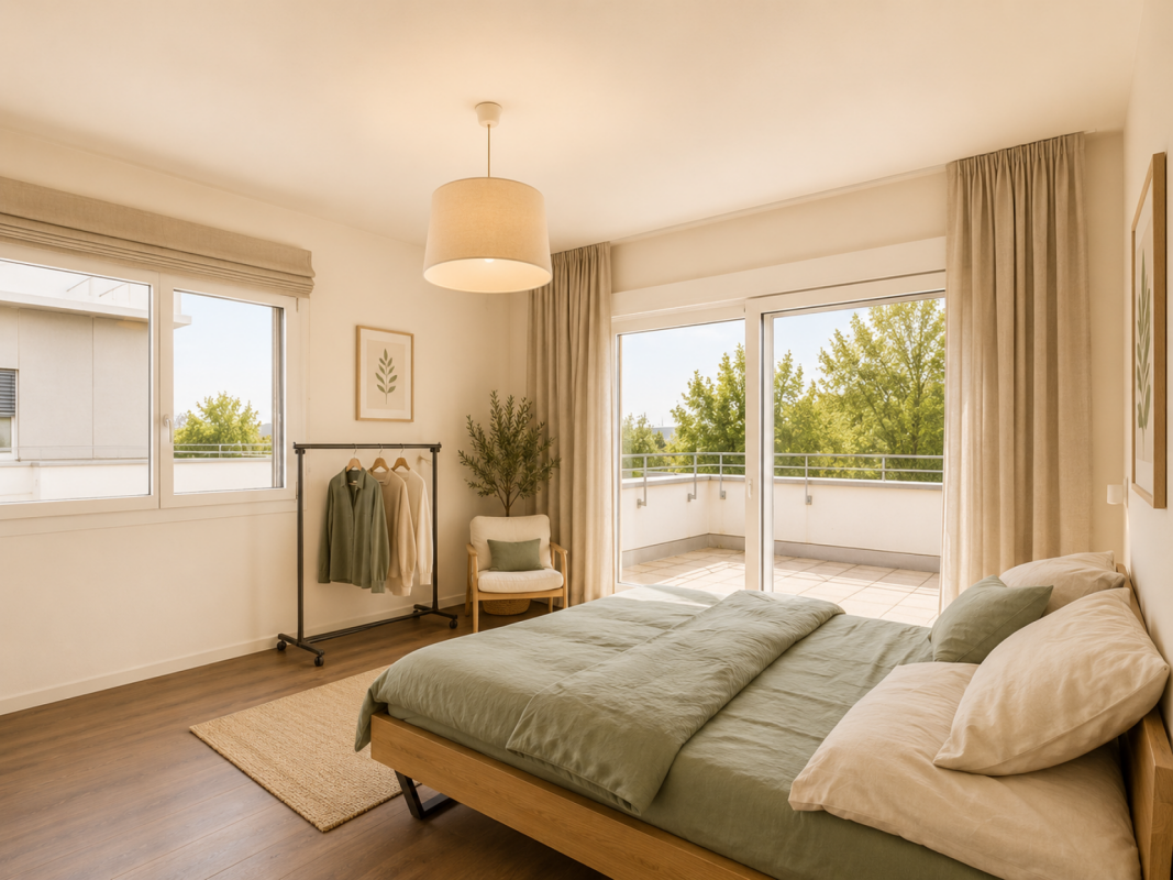 Exklusive Dachwohnung mit grosser Terrasse und Sicht auf den Golfplatz