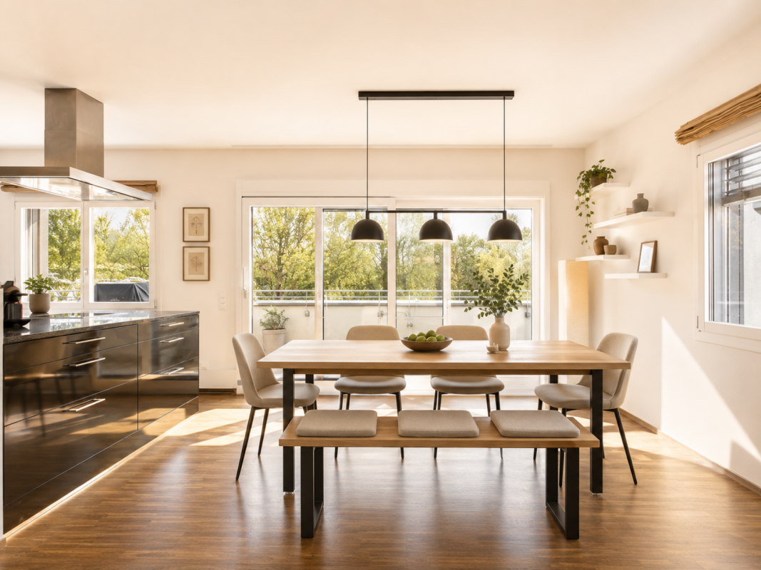 Exklusive Dachwohnung mit grosser Terrasse und Sicht auf den Golfplatz
