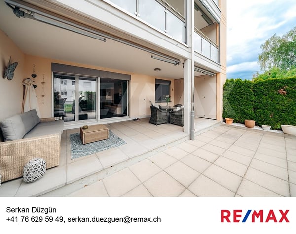 Moderne 4.5-Zimmer-Terrassenwohnung mit hochwertigem Ausbau ideal für Familien 1