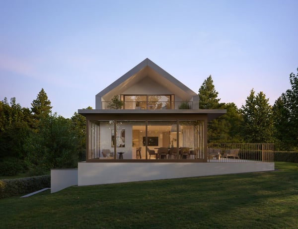 PROJET NEUF | VILLA JUMELÉE CONTEMPORAINE À PREGNY-CHAMBÉSY | Villa B 5