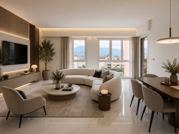 Elegante 3.5 locali completamente ristrutturato con terrazzo, autorimessa e parco privato 1