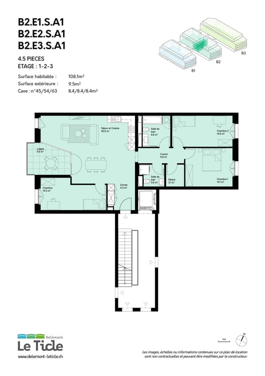 APPARTEMENT MODERNE DE 4,5 PIECES AVEC BALCON 108 M2 10