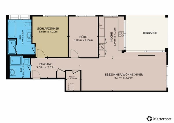 Moderne 1.5 Zimmer Gartenwohnung 7