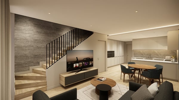 Exklusives Neubau-Reiheneckhaus mit 1.5 Zimmern, Smarthome und eigenem 9