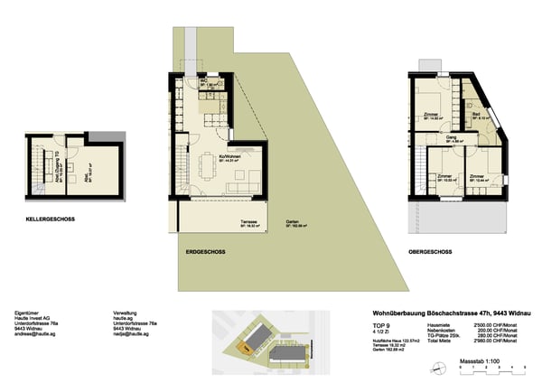 Exklusives Neubau-Reiheneckhaus mit 1.5 Zimmern, Smarthome und eigenem 13