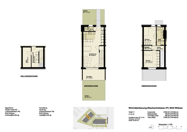 Stilvoller Neubau: 1.5-Zimmer-Reihenmittelhaus mit gehobenem Ausbaust 13