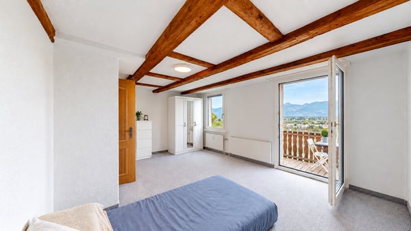 Panorama Blick über das Rheintal- 3.5 Zimmer Wohnung in Au zu verkaufe 3