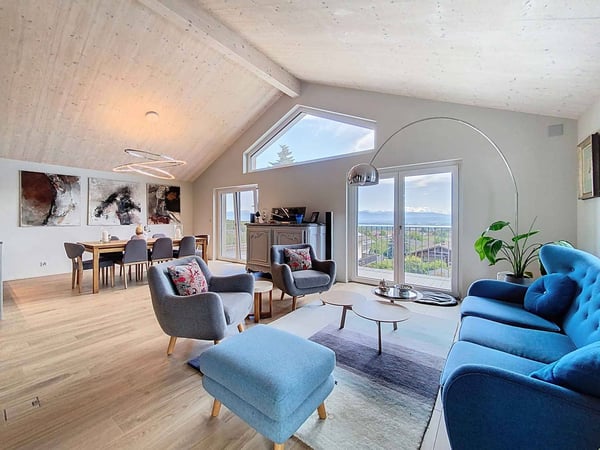 Magnifique Villa contemporaine neuve avec vue panoramique sur le lac et les Alpes 3