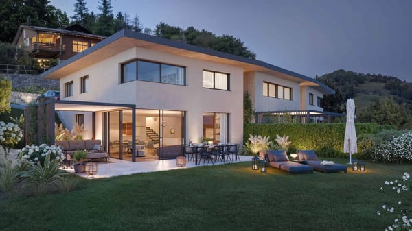Trois villas de standing sur plans avec vue sur le lac Villa B 7