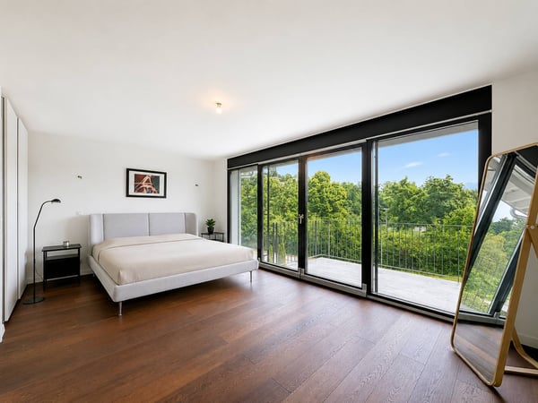 Villa mitoyenne contemporaine avec jardins et vue dégagée à Pully 6
