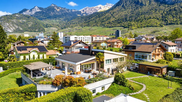 Belle et grande villa avec vue imprenable sur les Dents du Midi