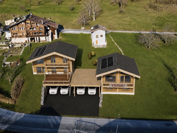 Projet neuf Chalet individuel en mélèze à fort potentiel énergétique 7