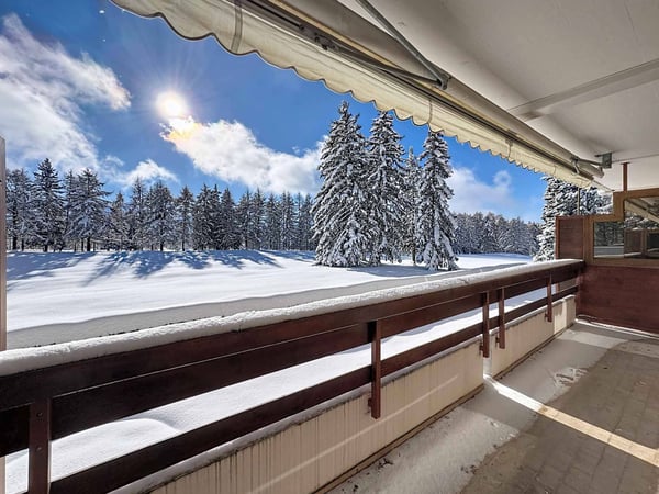 Appartement de 1.5 pièces face au golf avec très belle vue 2