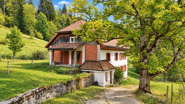 Maison aux multiples possibilités dans un cadre verdoyant