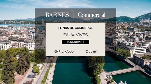 Fonds de commerce Café/Restaurant - Eaux-Vives 1