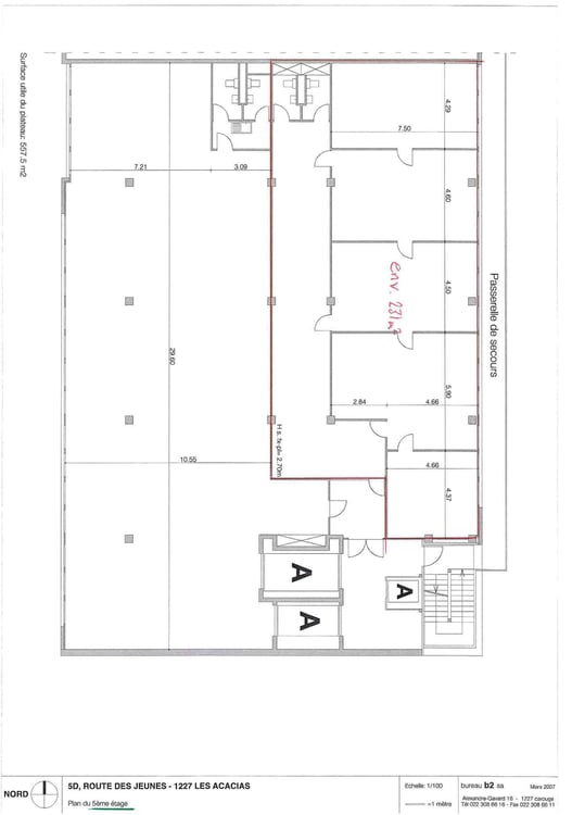 Surface datelier ou bureau de 231 m² à Carouge 4
