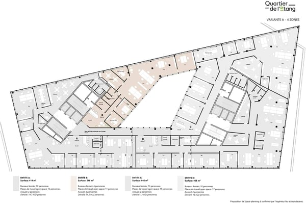 Bureaux d'exception de 290m² au cur du Quartier de l'Étang 10