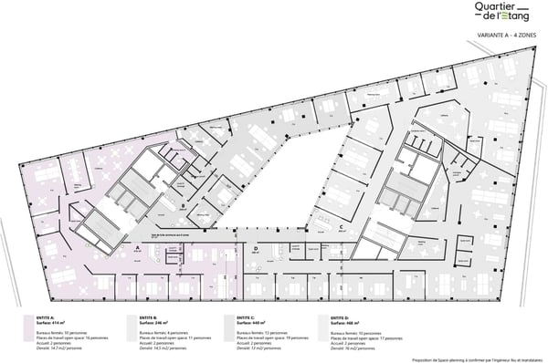 Bureaux d'exception de 500m² au cur du Quartier de l'Étang 10