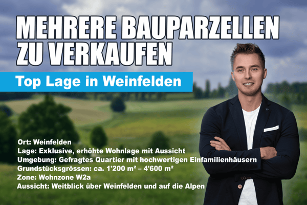 Attraktives Bauland in Weinfelden – mehrere Parzellen, insgesamt ca. 4'600 m² 1