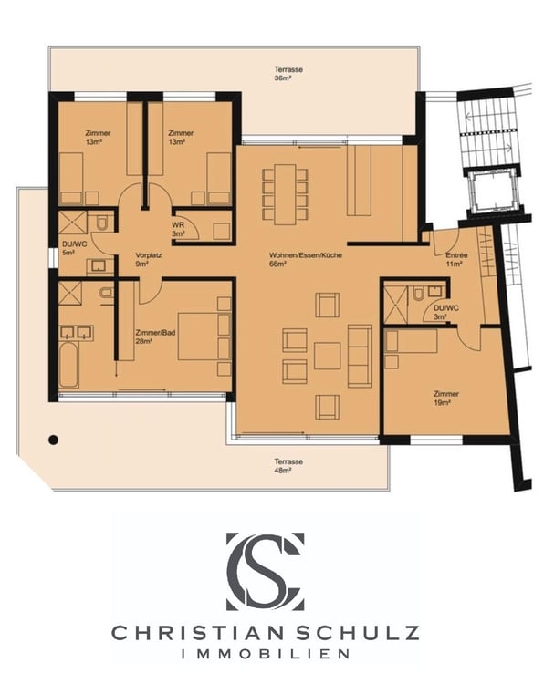 Bodensee-Panorama inklusive – exklusive Wohnung mit zwei Terrassen 24