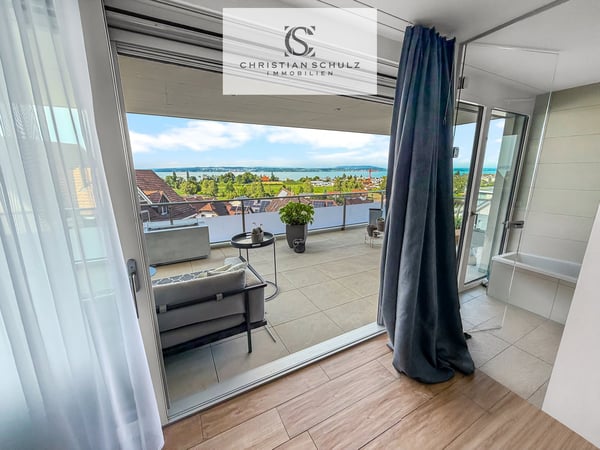 Bodensee-Panorama inklusive – exklusive Wohnung mit zwei Terrassen 16