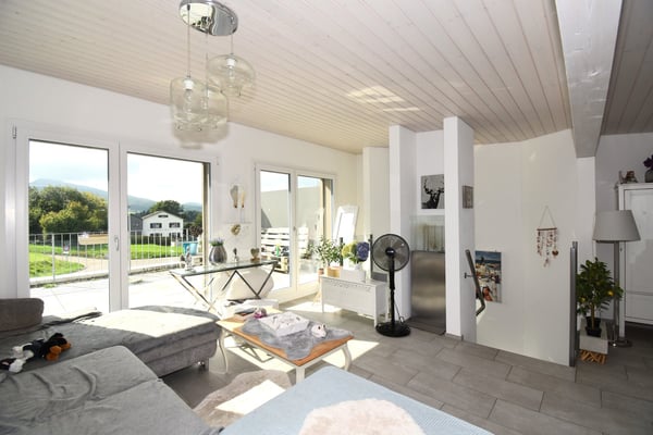 Modernes Doppel-Einfamilienhaus mit Weitblick und grosser Terrasse in Rodersdorf SO 1