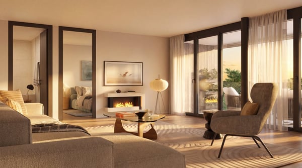 Design trifft Lebensqualität – 1.5-Zimmerwohnung in exklusiver Überbauung 1