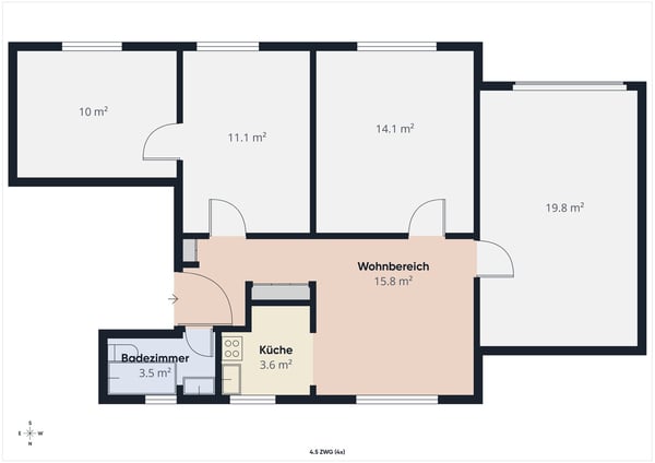 Attraktive 4.5-Zimmer-Wohnung mit Waschturm & Parkplatz 9