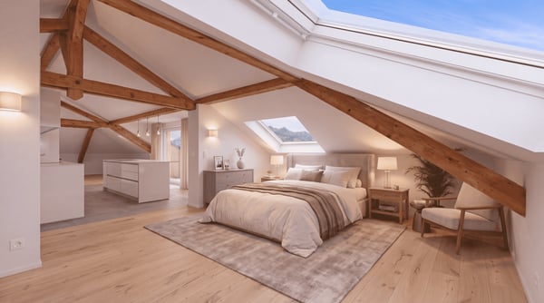 Loft rénové sous combles à Bulle 6