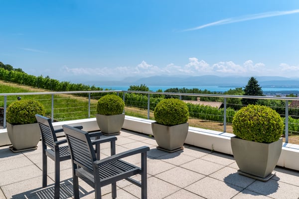 Villa contemporaine de haut standing avec vue sur le lac et les Alpes 2