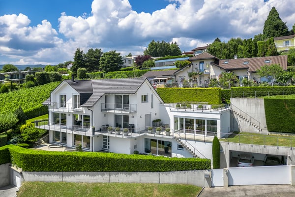 Villa contemporaine de haut standing avec vue sur le lac et les Alpes 1