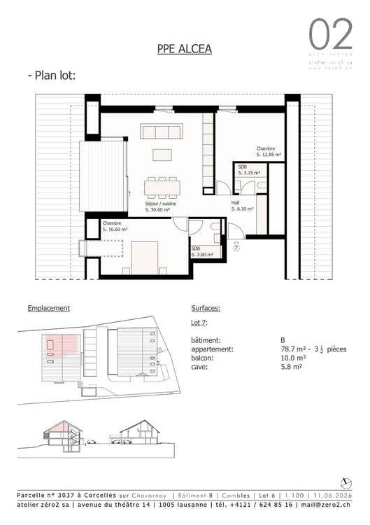 Appartement de 3.5 pièces en attique avec vue sur le Jura 9