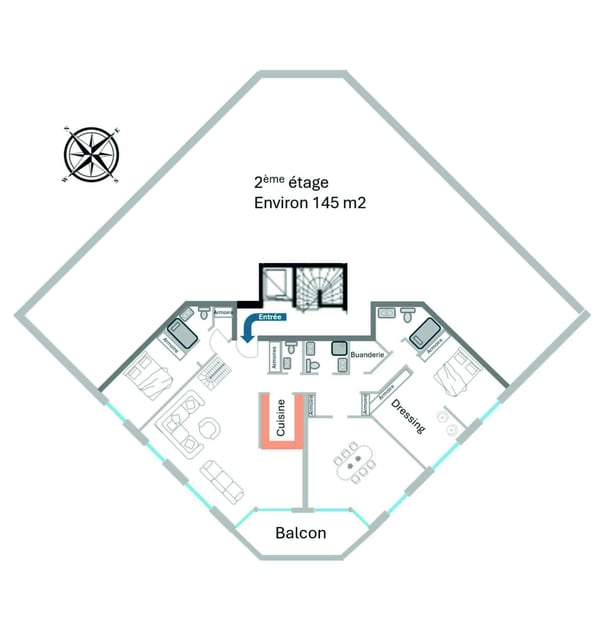 Magnifique duplex en attique de 6.5 pièces 12
