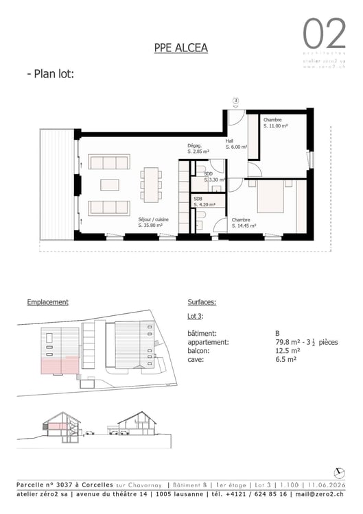 Appartement de 3.5 pièces avec balcon et vue sur le Jura 8