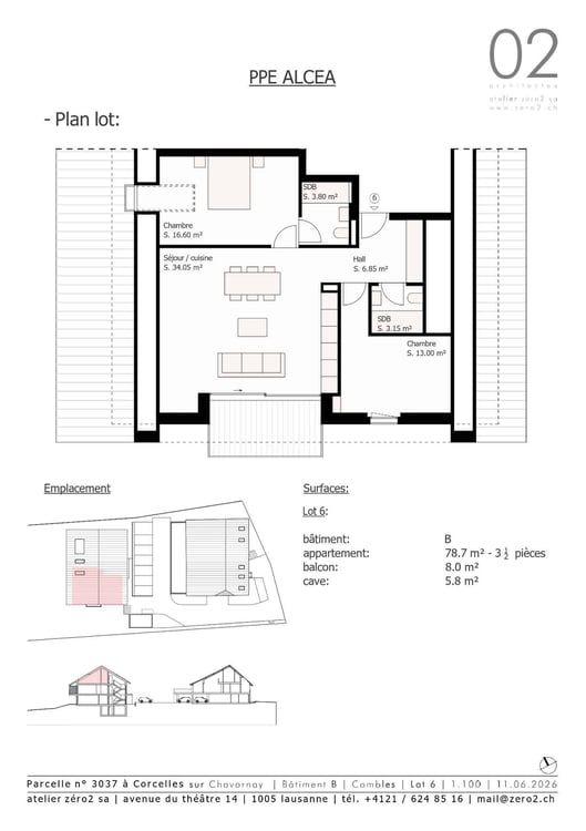 Appartement de 3.5 pièces en attique avec vue sur le Jura 8