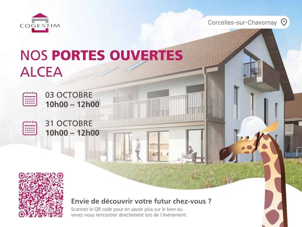 Appartement de 3.5 pièces en attique avec vue sur le Jura